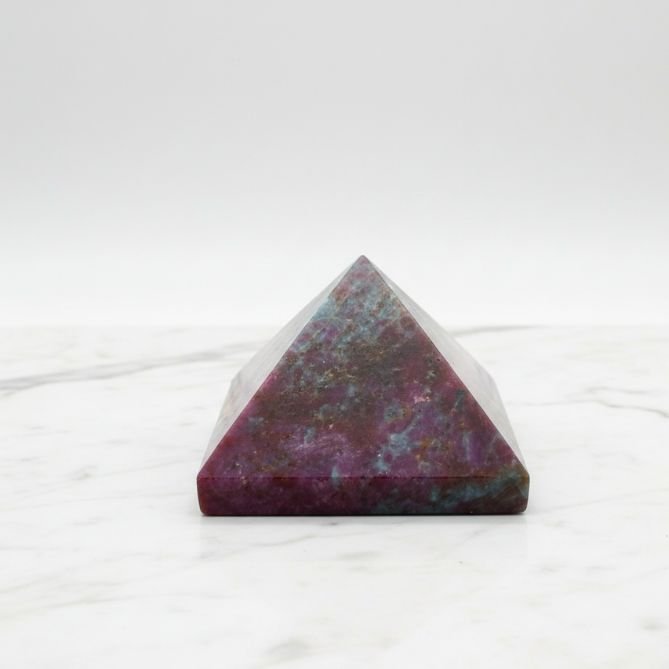 Ruby Kyanite Pyramid
